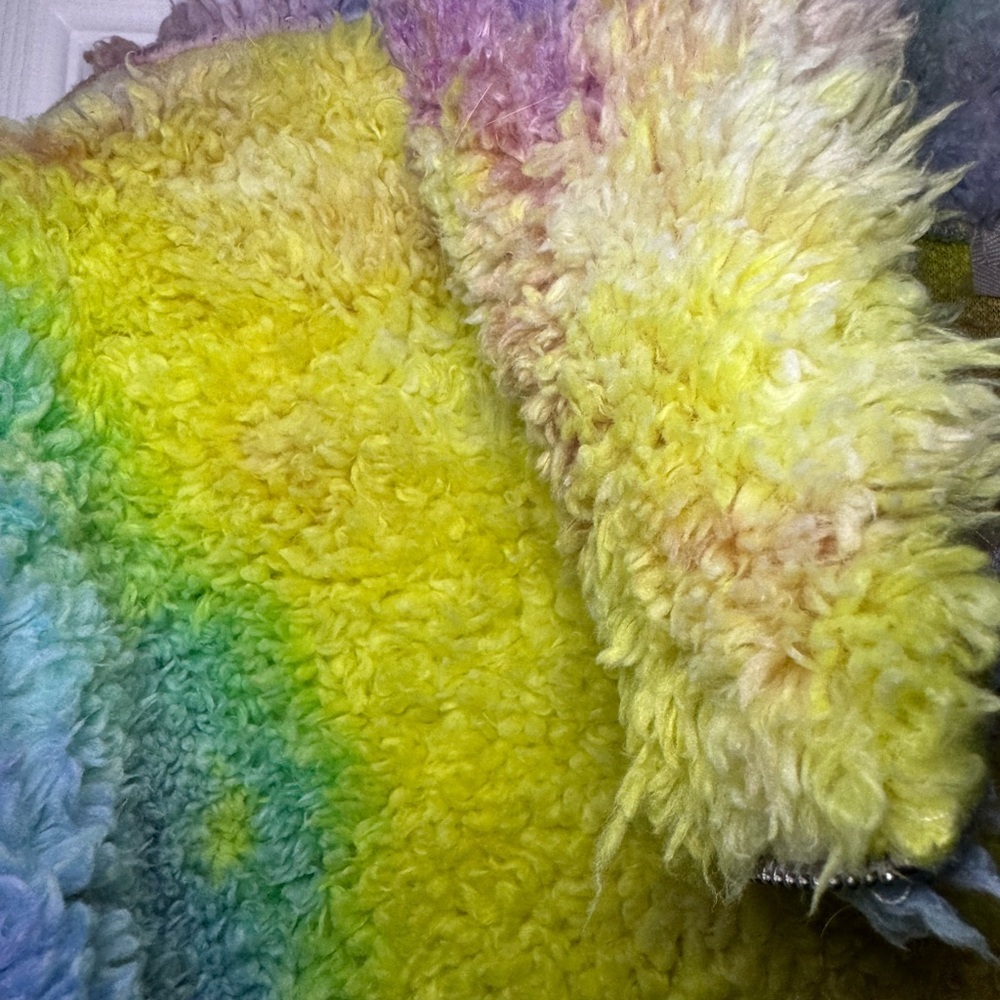 Haptics Colorful Tie Dye Fleece Pullover Size M - Picture 3 of 10